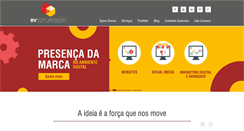 Desktop Screenshot of evcomunicacao.com.br